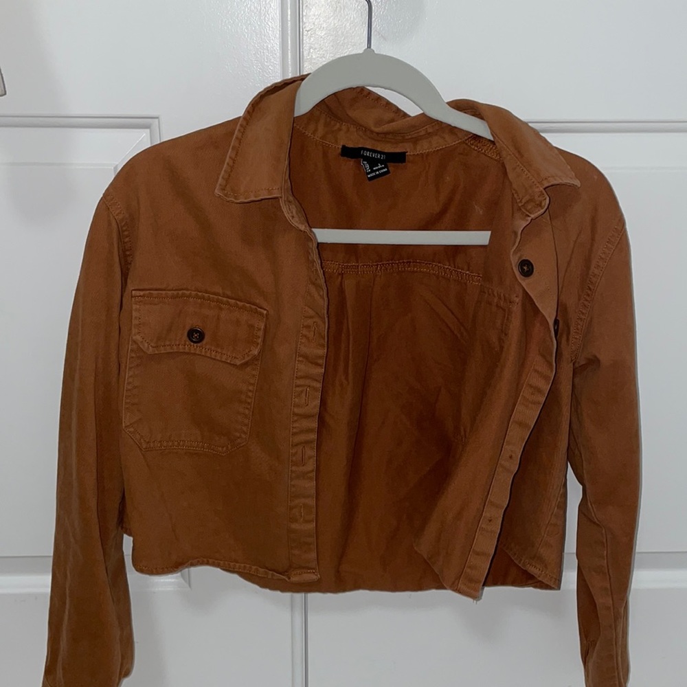 Forever 21 Jean Brown Jacket